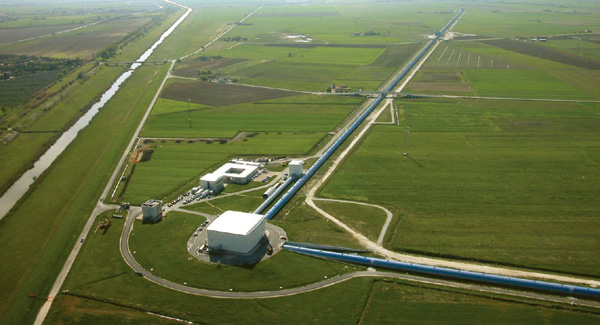 Virgo observatory aerial view